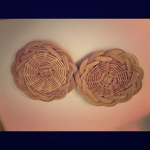 Rattan coasters